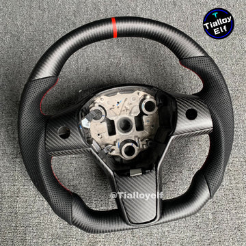 3/Y Matte perforated steering wheel